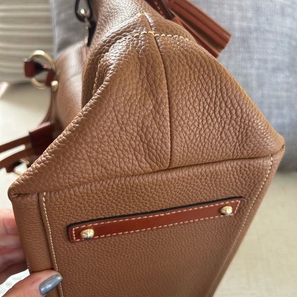 Dooney & Bourke Buckley Brown Leather Tote Bag